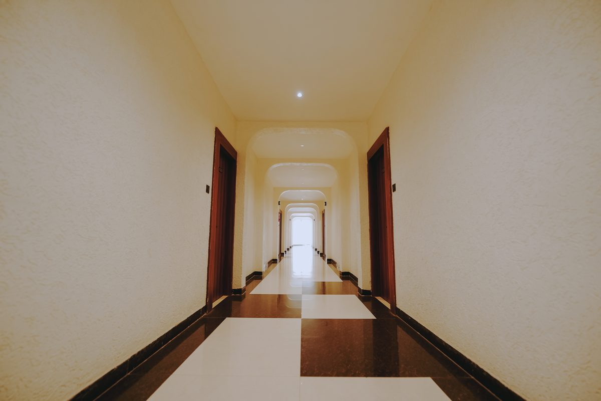 Arched Resort Corridor